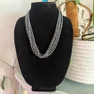 Sabika Multi Chain Long Necklace Winter 2017